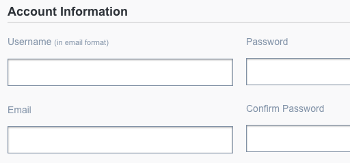 SendGrid Sign Up Input Fields